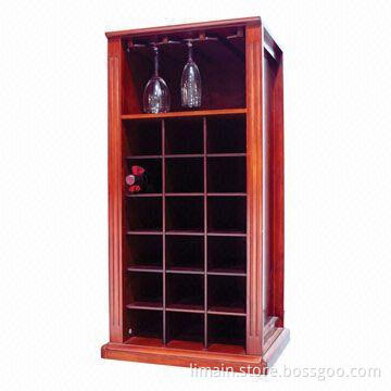 Wine Rack with Light Cherry Color, OEM Services Offered